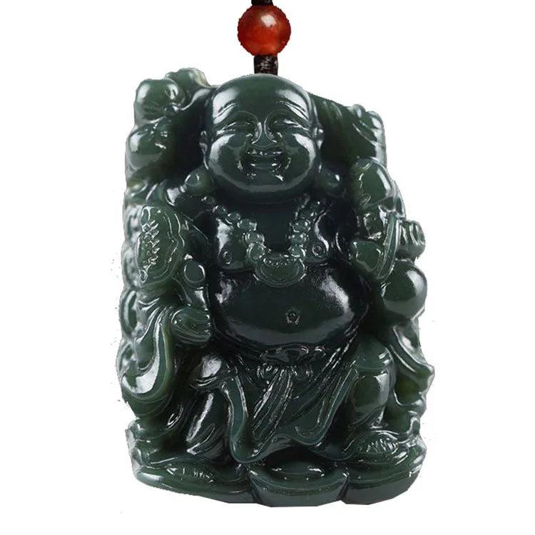 Koraba Green Jade Taoist Master Zhong Kui Buddha Evil Pendant