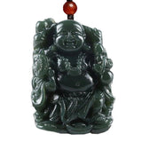 Koraba Green Jade Taoist Master Zhong Kui Buddha Evil Pendant