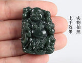 Koraba Green Jade Taoist Master Zhong Kui Buddha Evil Pendant