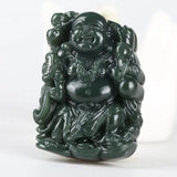 Koraba Green Jade Taoist Master Zhong Kui Buddha Evil Pendant