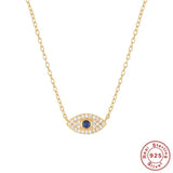 S925 Sterling Silver TIF Eyes Diamond Necklace