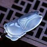 Agate Chalcedony Cicada Pendant Necklace Jewelry
