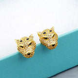 High Leopard Earrings Necklace Set Holiday Gift