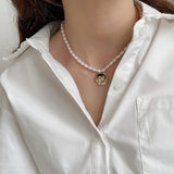925 Silver Kitten Avatar Pendant Freshwater Pearl Cat Necklace