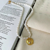 925 Silver Kitten Avatar Pendant Freshwater Pearl Cat Necklace