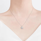 Moissanite Necklace 925 Sterling Silver Lab Diamond Pendant Chain