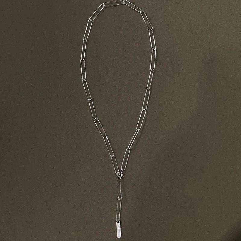 925 Silver Wide Chain Choker Necklace
