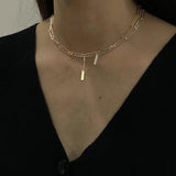 925 Silver Wide Chain Choker Necklace