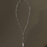 925 Silver Wide Chain Choker Necklace