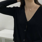 925 Silver Wide Chain Choker Necklace