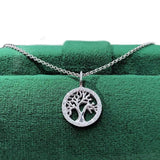 S925 Silver Life Tree Necklace Fortune Tree Collar Chain