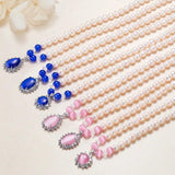 8mm Pearl Teardrop Heart Pendant Necklace
