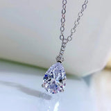 S925 Silver Necklace Water Drop Collar Chain