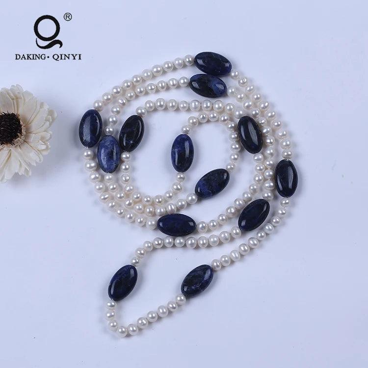 Boho Pearl Bead Necklace for Girls
