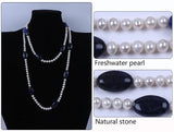 Boho Pearl Bead Necklace for Girls