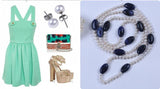 Boho Pearl Bead Necklace for Girls