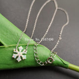 12mm Sterling Silver Snowflake Opal Necklace for Women