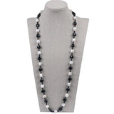 Freshwater Pearl and Agate Necklace