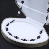 Freshwater Pearl and Agate Necklace