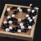 Freshwater Pearl and Agate Necklace