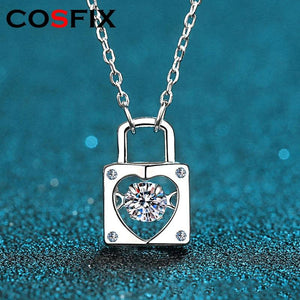 0.3CT Moissanite Necklace Sterling Silver Elegant Diamond Women's Gift