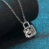 0.3CT Moissanite Necklace Sterling Silver Elegant Diamond Women's Gift