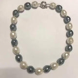 Chunky Necklace with 14*16mm Shell Beads