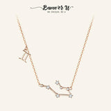 925 Silver Gemini Necklace for Girls Birthday Gift