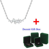 Moissanite 925 Silver Necklace D Pendants Choker for Women
