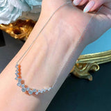 Diamond Smile Necklace Female Collar Chain Jewelry Zircon Girl Gift
