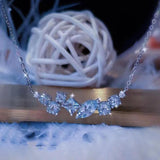 Diamond Necklace Elegant Zircon Girl Gift Party