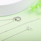 Double Circle Pendant Necklace DIY Jewelry Making Gift