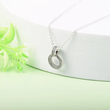 Double Circle Pendant Necklace DIY Jewelry Making Gift
