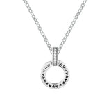 Double Circle Pendant Necklace DIY Jewelry Making Gift