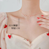 925 Sterling Silver Double-Layer Love Necklace for Modern Women