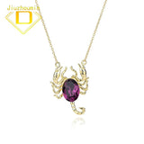 S925 Silver Scorpion Pendant Necklace with Austrian Crystal