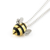 Bee Clavicle Chain Necklace, 925 Sterling Silver, Non-Fading