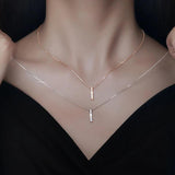 Geometric 925 Sterling Silver Necklace for Women