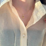 925 Silver Rose Flower Necklace for Women