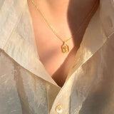 925 Silver Rose Flower Necklace for Women