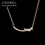 925 Silver Smile Necklace Bow Choker Hipster