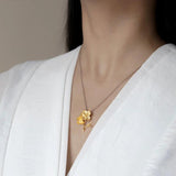 925 Silver Cherry Blossom Flower Pendant for Women