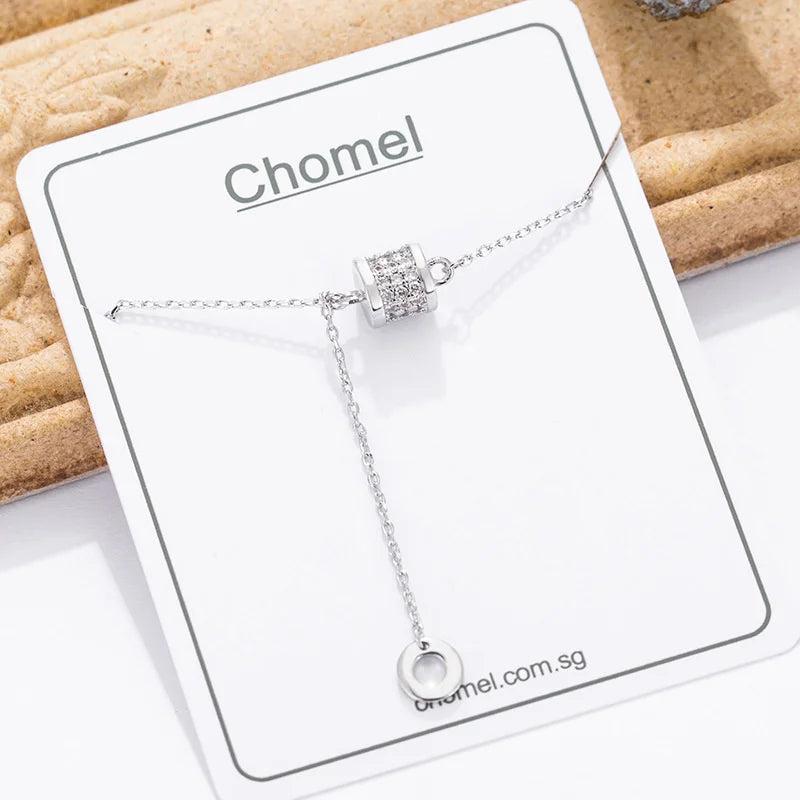 925 Sterling Silver Tassel Pendant Necklace for Women