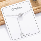 925 Sterling Silver Tassel Pendant Necklace for Women