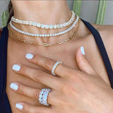 925 Sterling Silver Square Link Chain Necklace for Women