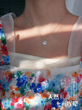 Mermaid Tail Shell Pendant Necklace, Choker Chain