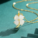 925 Silver Necklace Natural Jade Pendant Retro Style