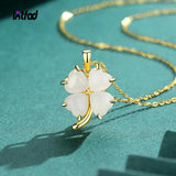925 Silver Necklace Natural Jade Pendant Retro Style