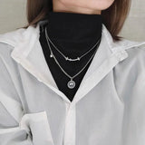925 Silver Elephant Necklace Clavicle Chain Women