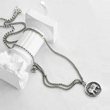 925 Silver Elephant Necklace Clavicle Chain Women